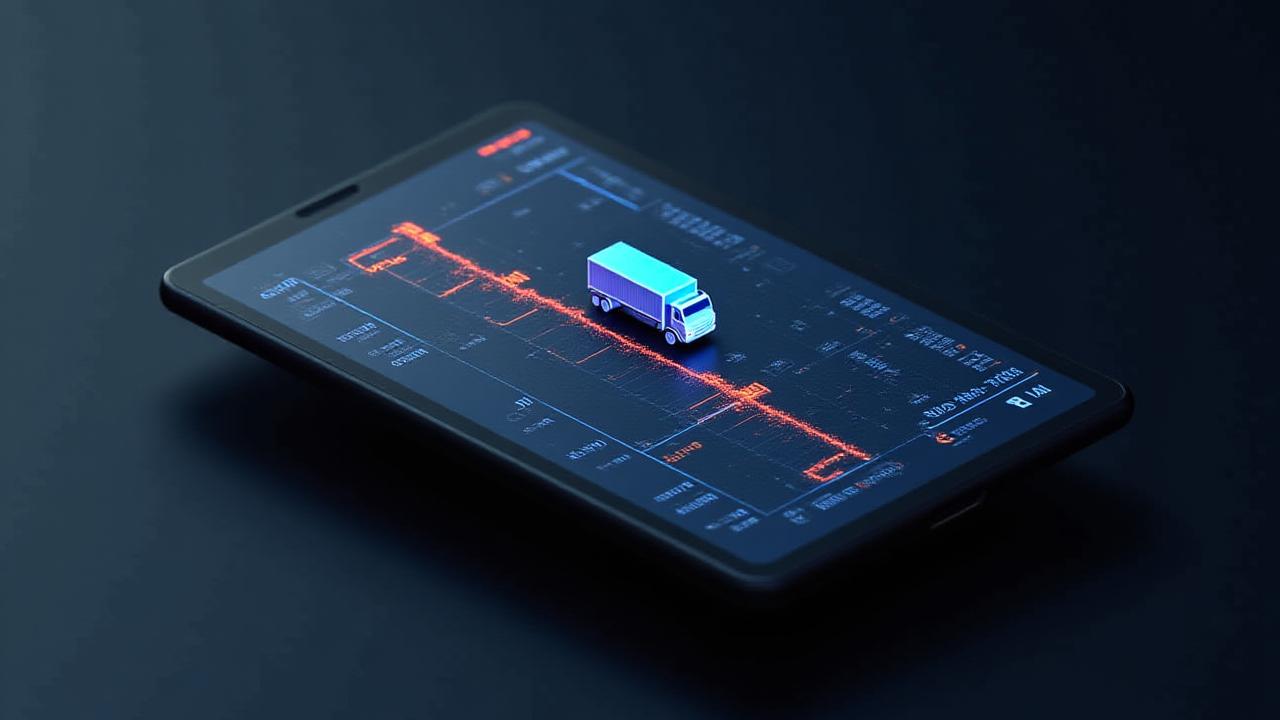 Logistics temperature monitoring dashboard mockup
